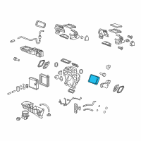 OEM 2017 Chevrolet Traverse Heater Core Diagram - 22961456