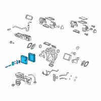 OEM 2011 Chevrolet Traverse Evaporator Core Diagram - 22804121