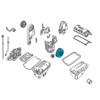 OEM 1999 Honda Civic Pulley, Crankshaft Diagram - 13810-P2K-003