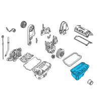 OEM Honda Civic del Sol Pan, Oil Diagram - 11200-P2E-000