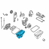 OEM 1997 Honda Civic Pan, Oil Diagram - 11200-P2J-000