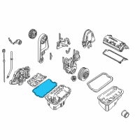 OEM Honda Civic Gasket, Oil Pan Diagram - 11251-P2J-000