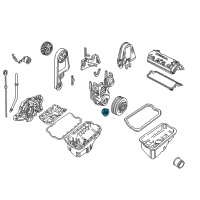 OEM Honda Civic Pulley, Timing Belt Drive Diagram - 13621-P2F-A01