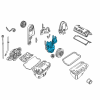 OEM Honda Civic del Sol Cover, Timing Belt (Lower) Diagram - 11811-P2A-000