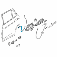 OEM 2018 BMW X2 Bowden Cable, Door Opener, Inner Rear Diagram - 51-22-7-420-400