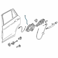 OEM 2022 BMW X2 Operating Rod, Door Rear Left Diagram - 51-22-7-420-397