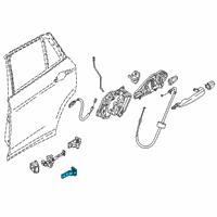 OEM BMW M340i Hinge, Rear Door, Lower, Right Diagram - 41-52-7-284-544