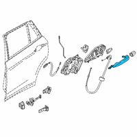 OEM 2017 BMW X6 Outer Right Primed Door Handle Diagram - 51-21-7-396-306