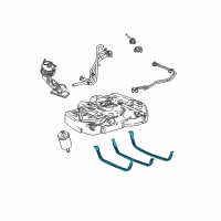 OEM Mercury Monterey Fuel Tank Strap Diagram - 3F2Z-9054-BA