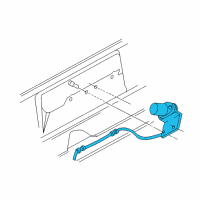 OEM Dodge B2500 License Plate Lights Diagram - 55054883