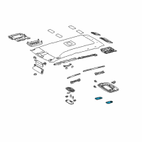OEM 2004 Toyota Tundra Dome Lamp Lens Diagram - 81241-0C041