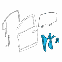 OEM 2019 GMC Terrain Window Regulator Diagram - 84578843