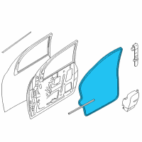 OEM 2000 Ford Focus Weatherstrip Diagram - 2M5Z-5420708-BA