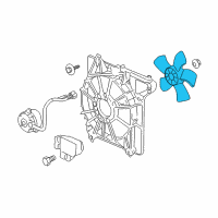 OEM 2011 Acura RL Fan, Cooling (Denso) Diagram - 19020-RJA-J01