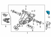 OEM Jeep Wagoneer ISOLATOR-Rear Differential Diagram - 68496102AB