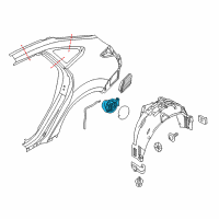 OEM Ford Focus Fuel Pocket Diagram - BM5Z-5827936-A