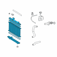 OEM Toyota Camry Radiator Assembly Diagram - 16400-0V070