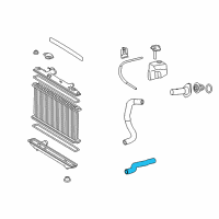 OEM Toyota Camry Upper Hose Diagram - 16571-0V060