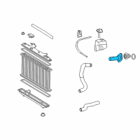 OEM 2010 Toyota Camry Water Inlet Tube Diagram - 16321-0V010