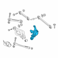 OEM BMW 435i Wheel Carrier, Rear Left Diagram - 33-32-6-797-507