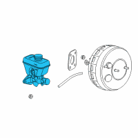 OEM 2010 Jeep Commander Brake Master Cylinder Diagram - 5175732AA