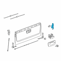 OEM 2013 Cadillac Escalade EXT Hinge Diagram - 15206081