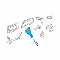 OEM 2019 Honda HR-V Coil, Plug Hole Diagram - 30520-R1A-A01