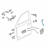 OEM 2020 Acura MDX Rod Set, Right Front Diagram - 72113-TZ5-305