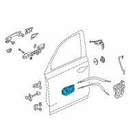 OEM Acura MDX Handle, Passenger Side (Premium Black) Diagram - 72120-TZ5-A01ZB