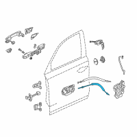 OEM 2017 Acura MDX Cable, Front Door Lock Diagram - 72133-TZ5-A01