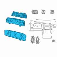 OEM Dodge Ram 3500 Cluster Diagram - 56049833AJ