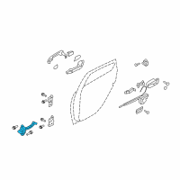 OEM Hyundai Checker Assembly-Rear Door, RH Diagram - 79490-2L000