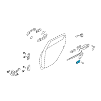OEM Hyundai Elantra Interior Door Handle Assembly, Right Diagram - 82620-0Q000