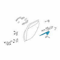 OEM 2011 Hyundai Elantra Latch & Actuator Assembly-Rear Door, LH Diagram - 81410-2L200