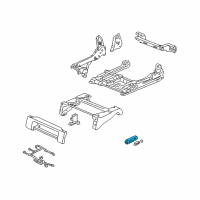 OEM 2004 Acura MDX Switch Assembly, Passenger Side Diagram - 35953-S87-E51