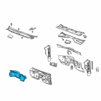 OEM 2007 Cadillac Escalade Insulator Asm-Dash Panel Diagram - 20860275