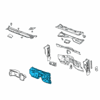 OEM 2007 Chevrolet Silverado 2500 HD Insulator Asm-Dash Panel Diagram - 15951335