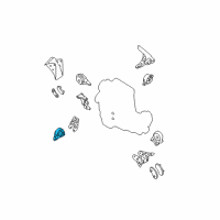 OEM 2005 Nissan Altima Engine Mounting Insulator Assembly, Front Diagram - 11270-8J000