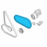 OEM BMW Ribbed V-Belt Diagram - 11-28-7-631-825