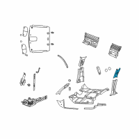 OEM 2008 Dodge Ram 2500 Panel-C Pillar Diagram - 5GS42BD1AH