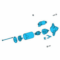 OEM 2021 Lexus ES350 Starter Assy Diagram - 28100-0P130