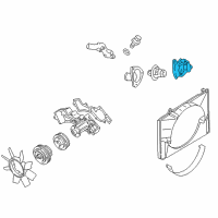 OEM Nissan Pathfinder Thermostat Housing Diagram - 11061-0W000