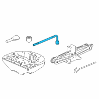 OEM 2017 Honda Pilot Wrench, Wheel Diagram - 89211-TG7-A01