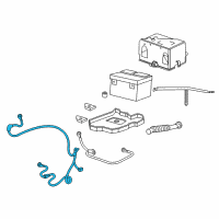 OEM 2005 Chevrolet Trailblazer EXT Negative Cable Diagram - 88987108