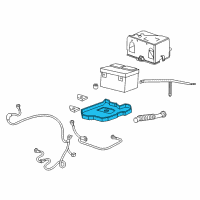 OEM 2005 GMC Envoy XUV Tray, Battery Diagram - 15080344