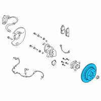 OEM 2021 Nissan Altima Rotor Brake Diagram - 43206-6CA1A