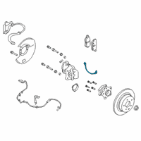 OEM 2020 Nissan Altima Hose BRK Rr RH Diagram - 46210-6CC7C