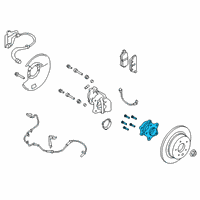 OEM 2022 Nissan Altima Hub Assembly-Rear Axle Diagram - 43202-3JA1D