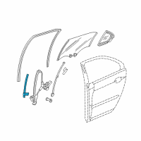 OEM 2006 Acura RL Sash, Right Rear Door Center (Lower) Diagram - 72730-SJA-A01