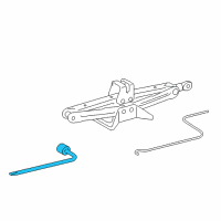 OEM 2019 Lexus LC500 Wrench, Hub Nut Box Diagram - 09150-50040